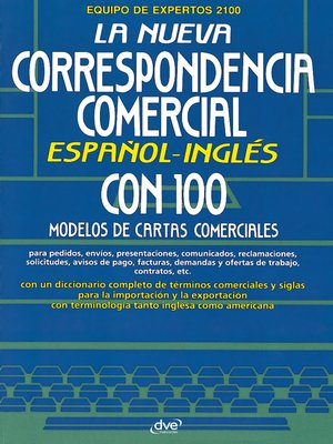 cover image of La nueva correspondencia comercial español--inglés
